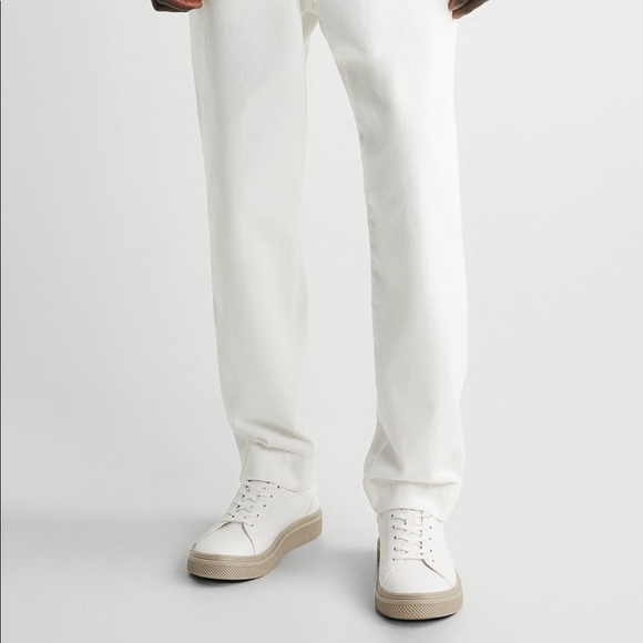 ZaraBNWT Pleated White Chino Pants Size 30 - Picture 5 of 5